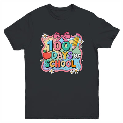 100 Days Of School Preppy 100th Day Of School Teacher Kids Youth Shirt | siriusteestore