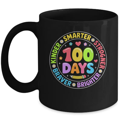 100 Days Of School Smarter Brighter 100th Day Kid Boys Girls Mug | siriusteestore