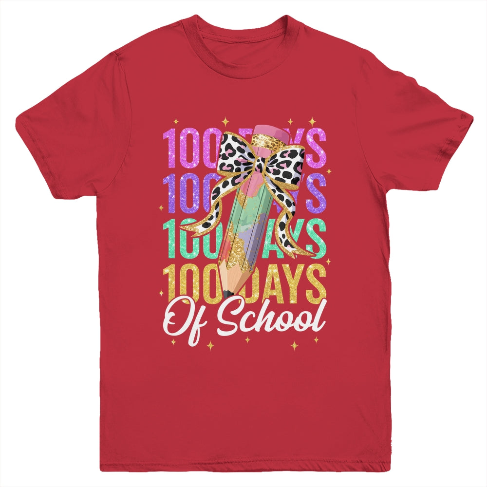 100 Days Of School Teacher 100th Day Of School Girls Kids Youth Shirt | siriusteestore