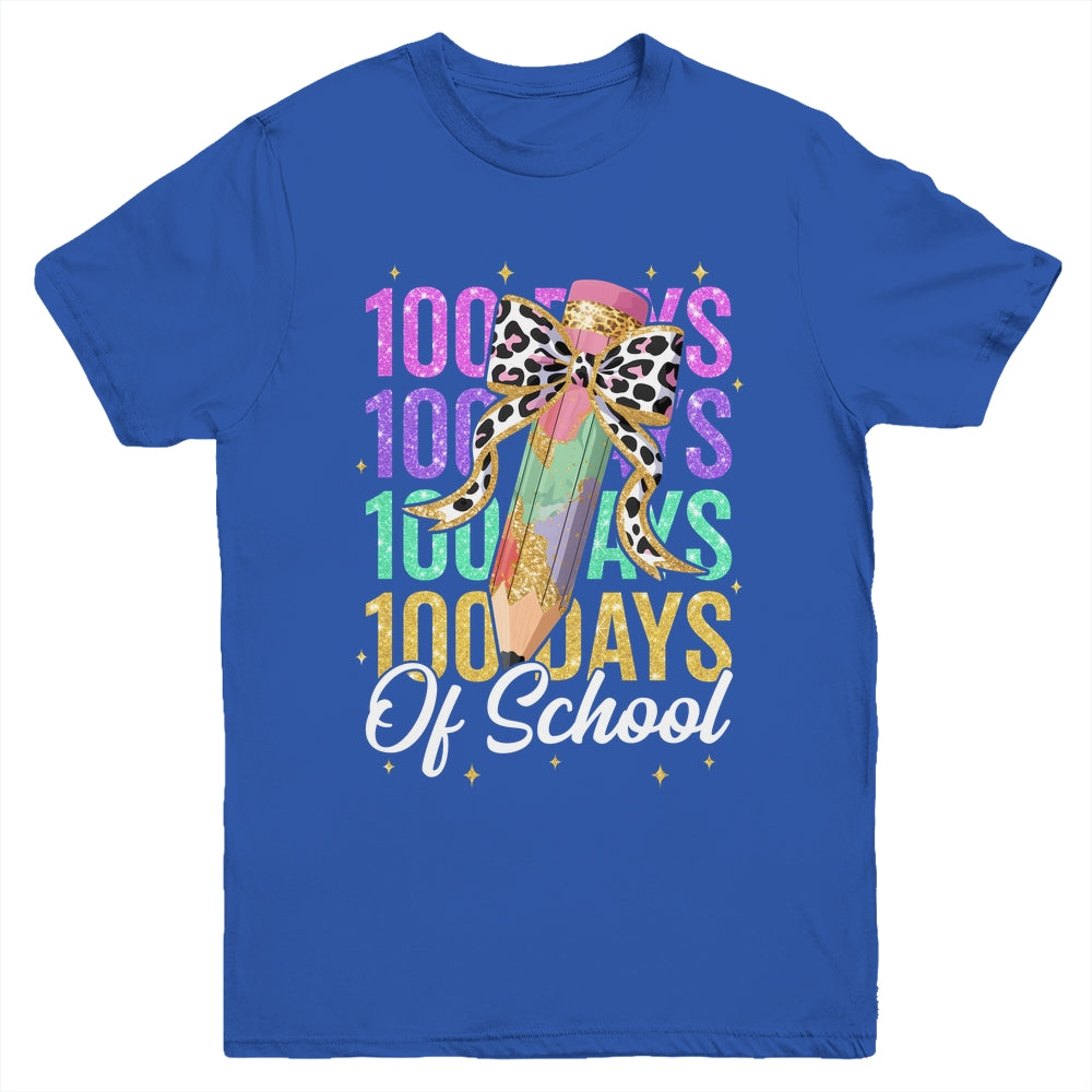 100 Days Of School Teacher 100th Day Of School Girls Kids Youth Shirt | siriusteestore
