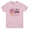 100 Days Smarter 100th Day Of School Girls Kids Coquette Bow Youth Shirt | siriusteestore