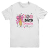 100 Days Smarter 100th Day Of School Girls Kids Coquette Bow Youth Shirt | siriusteestore