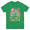 100 Days Smarter Kids Girls Unicorn 100th Day Of School Youth Shirt | siriusteestore