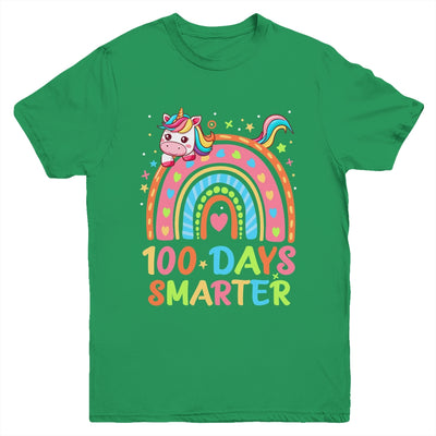 100 Days Smarter Kids Girls Unicorn 100th Day Of School Youth Shirt | siriusteestore