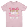 100 Days Sprinkled With Fun Cupcake 100th Day Of School Girl Youth Shirt | siriusteestore