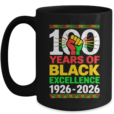 100 Years Of Black Excellence Centennial Black History Month Mug | siriusteestore