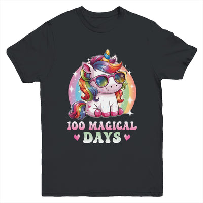 100th Day Of School Unicorn 100 Magical Days Kids Girls Youth Shirt | siriusteestore
