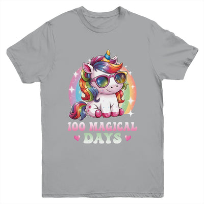 100th Day Of School Unicorn 100 Magical Days Kids Girls Youth Shirt | siriusteestore