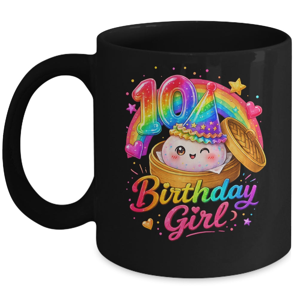 10Th Birthday Girl Dumpling Kawaii Pastel Anime 10 Years Old Mug | siriusteestore