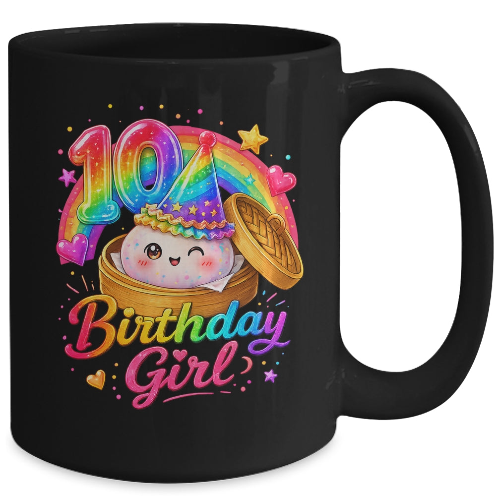 10Th Birthday Girl Dumpling Kawaii Pastel Anime 10 Years Old Mug | siriusteestore