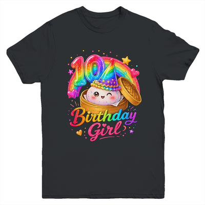10Th Birthday Girl Dumpling Kawaii Pastel Anime 10 Years Old Youth Shirt | siriusteestore