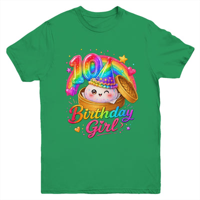 10Th Birthday Girl Dumpling Kawaii Pastel Anime 10 Years Old Youth Shirt | siriusteestore