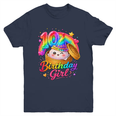 10Th Birthday Girl Dumpling Kawaii Pastel Anime 10 Years Old Youth Shirt | siriusteestore