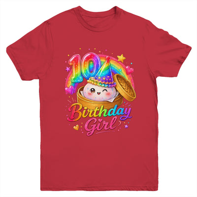 10Th Birthday Girl Dumpling Kawaii Pastel Anime 10 Years Old Youth Shirt | siriusteestore