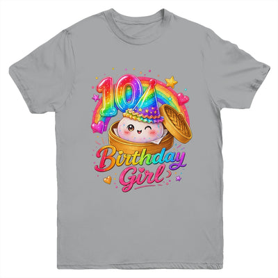 10Th Birthday Girl Dumpling Kawaii Pastel Anime 10 Years Old Youth Shirt | siriusteestore