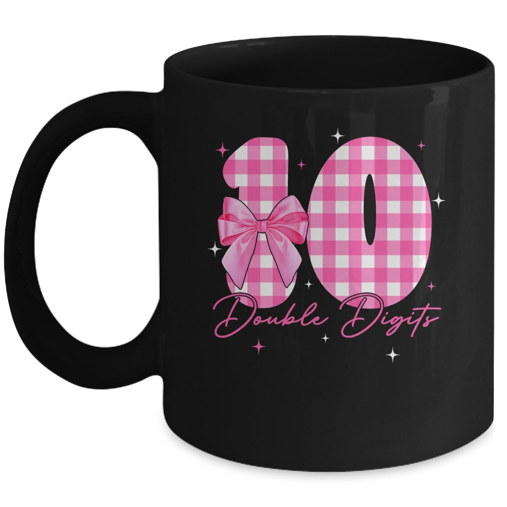 10 Double Digits 10th Birthday Girl Coquette 10 Year Old Mug | siriusteestore