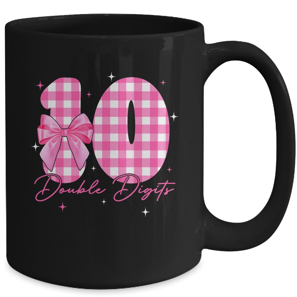 10 Double Digits 10th Birthday Girl Coquette 10 Year Old Mug | siriusteestore