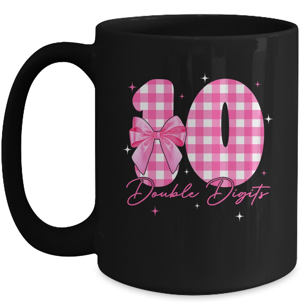 10 Double Digits 10th Birthday Girl Coquette 10 Year Old Mug | siriusteestore