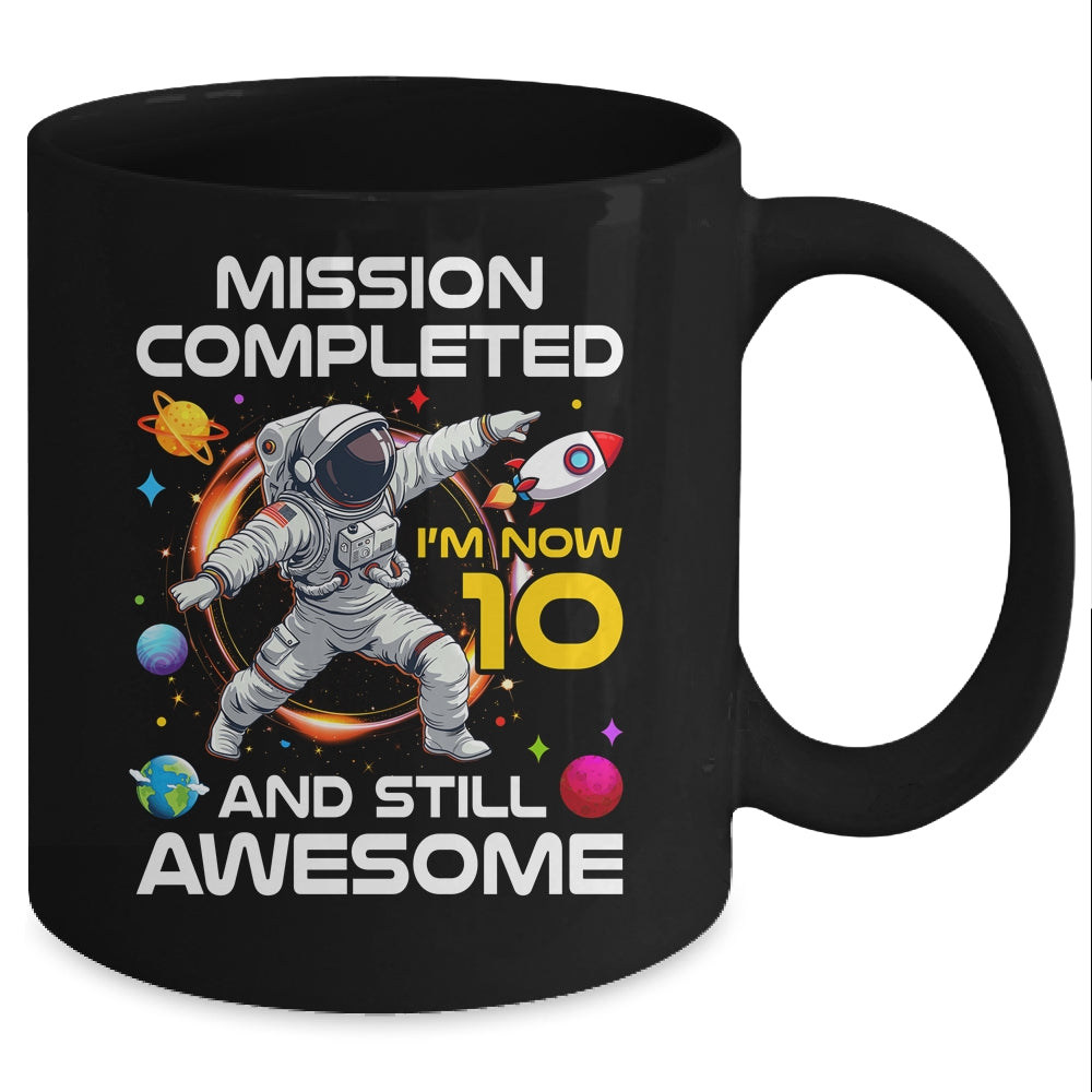 10th Birthday Astronaut 10 Years Old Outer Space Birthday Mug | siriusteestore