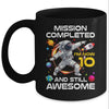 10th Birthday Astronaut 10 Years Old Outer Space Birthday Mug | siriusteestore