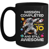 10th Birthday Astronaut 10 Years Old Outer Space Birthday Mug | siriusteestore