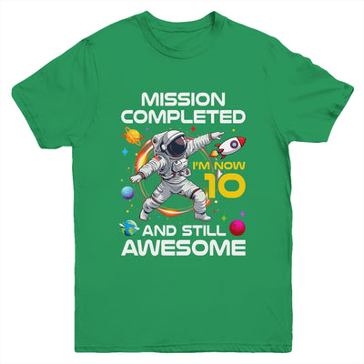 10th Birthday Astronaut 10 Years Old Outer Space Birthday Youth Shirt | siriusteestore