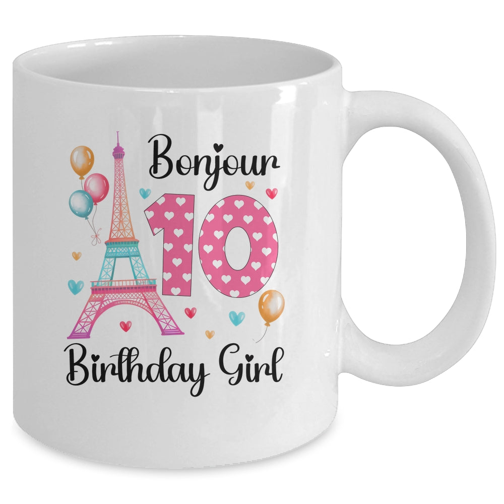 10th Birthday Girl Outfit France French Paris Eiffel Tower Mug | siriusteestore