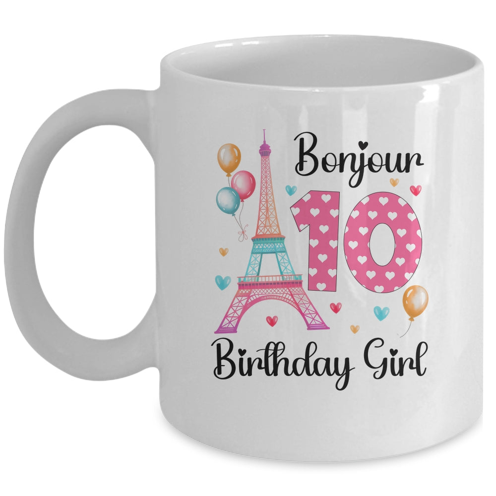 10th Birthday Girl Outfit France French Paris Eiffel Tower Mug | siriusteestore