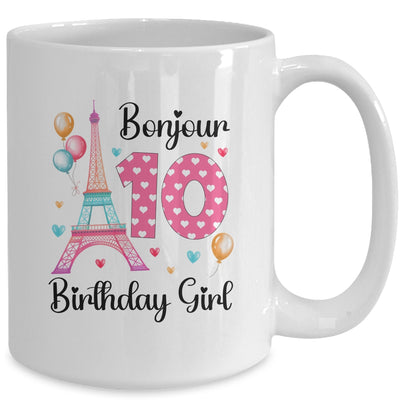 10th Birthday Girl Outfit France French Paris Eiffel Tower Mug | siriusteestore