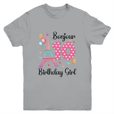 10th Birthday Girl Outfit France French Paris Eiffel Tower Youth Shirt | siriusteestore