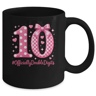 10th Birthday Girls 10 Year Officially Double Digits Bday Mug | siriusteestore