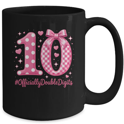 10th Birthday Girls 10 Year Officially Double Digits Bday Mug | siriusteestore