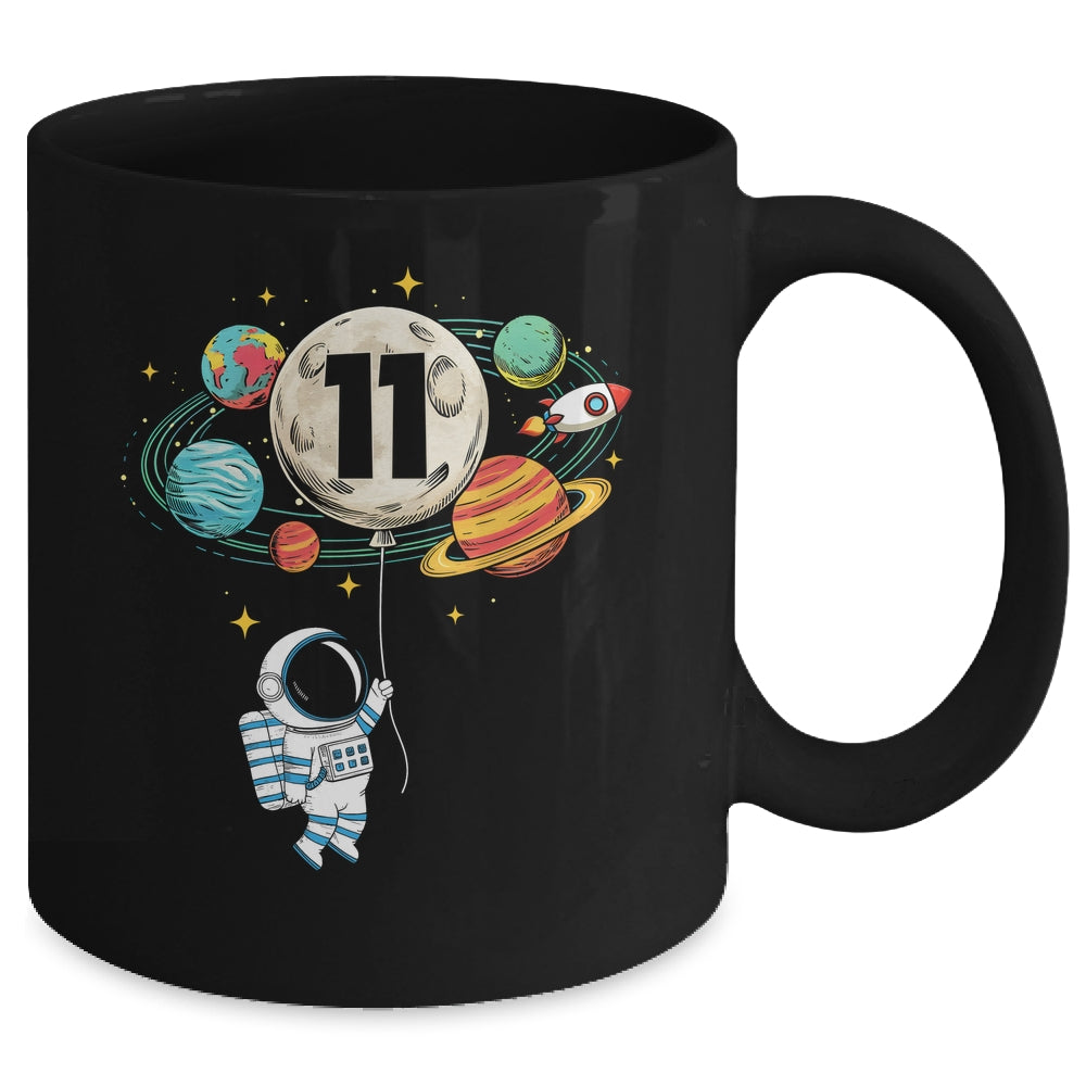 11 Years Old Birthday Boy Astronaut Space 11th Birthday Mug | siriusteestore