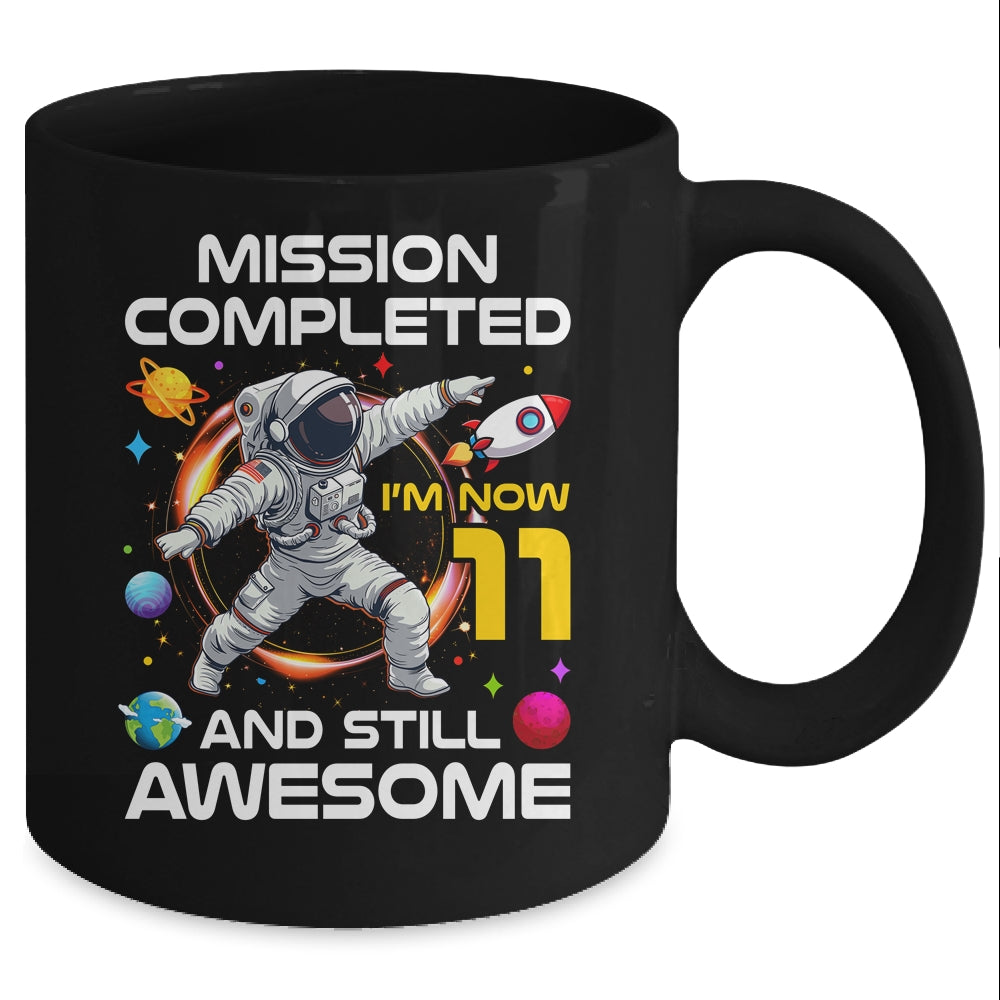 11th Birthday Astronaut 11 Years Old Outer Space Birthday Mug | siriusteestore