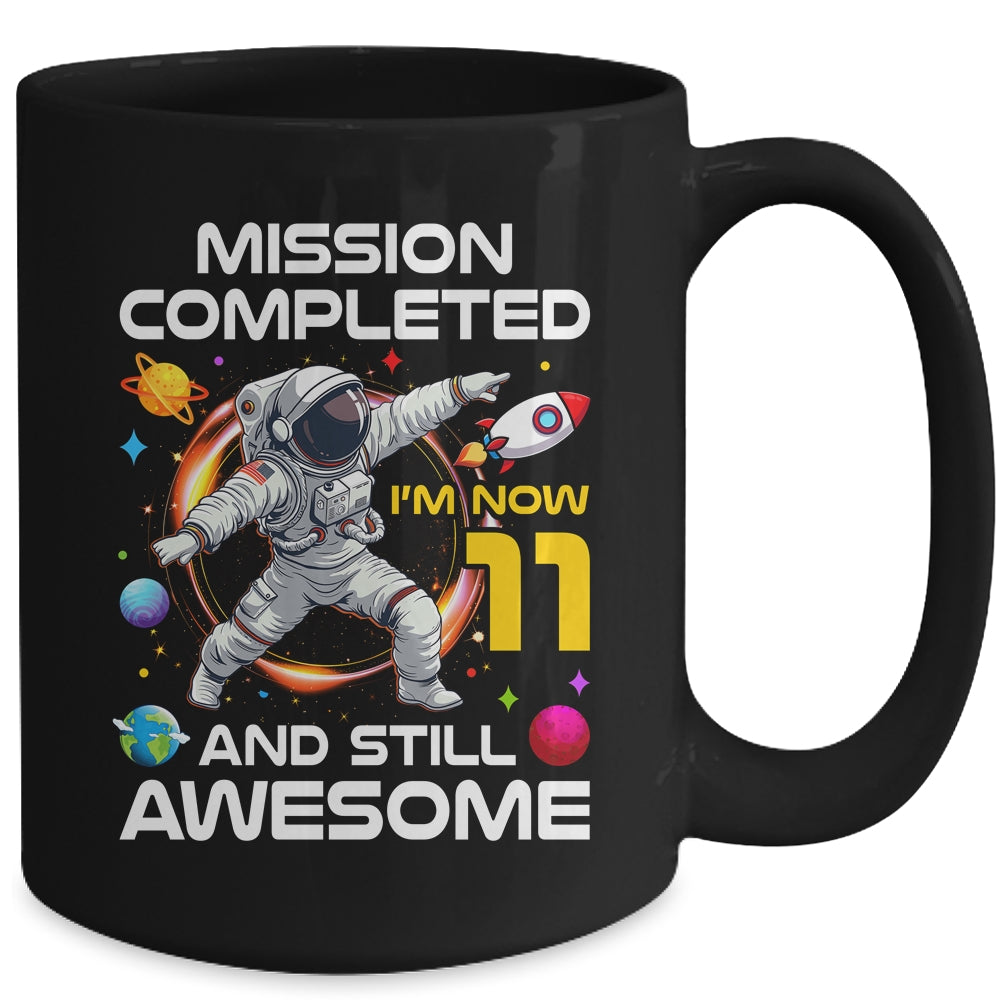 11th Birthday Astronaut 11 Years Old Outer Space Birthday Mug | siriusteestore