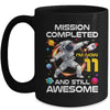 11th Birthday Astronaut 11 Years Old Outer Space Birthday Mug | siriusteestore