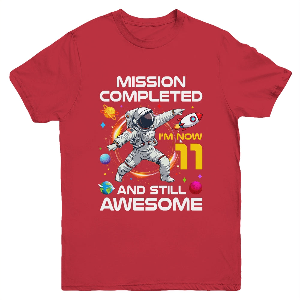 11th Birthday Astronaut 11 Years Old Outer Space Birthday Youth Shirt | siriusteestore