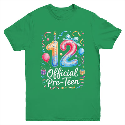 12 Official Pre-Teen Coquette 12 Year Old 12th Birthday Girl Youth Shirt | siriusteestore