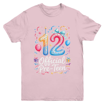 12 Official Pre-Teen Coquette 12 Year Old 12th Birthday Girl Youth Shirt | siriusteestore