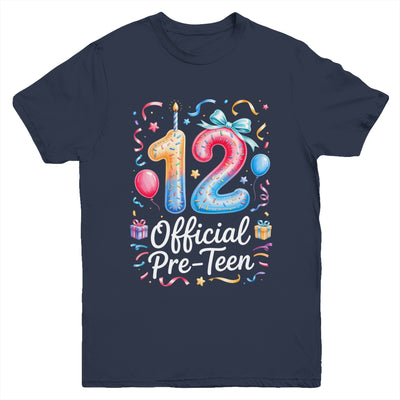 12 Official Pre-Teen Coquette 12 Year Old 12th Birthday Girl Youth Shirt | siriusteestore