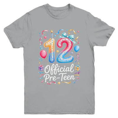 12 Official Pre-Teen Coquette 12 Year Old 12th Birthday Girl Youth Shirt | siriusteestore