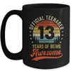 13th Birthday Gifts 13 Year Old Boys Girls Official Teenager Mug | siriusteestore