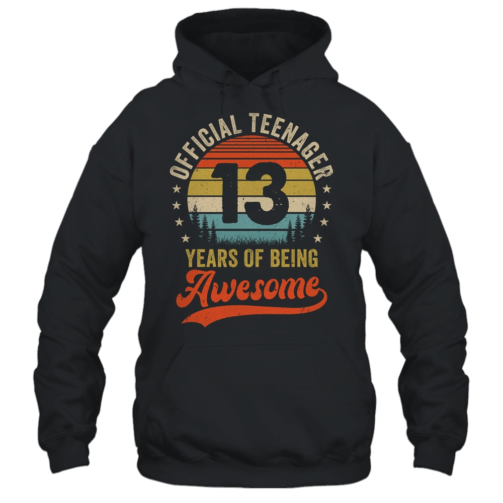 13th Birthday Gifts 13 Year Old Boys Girls Official Teenager Shirt