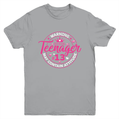 13th Birthday Girl Official Teenager 13 Year Old Birthday Youth Shirt | siriusteestore