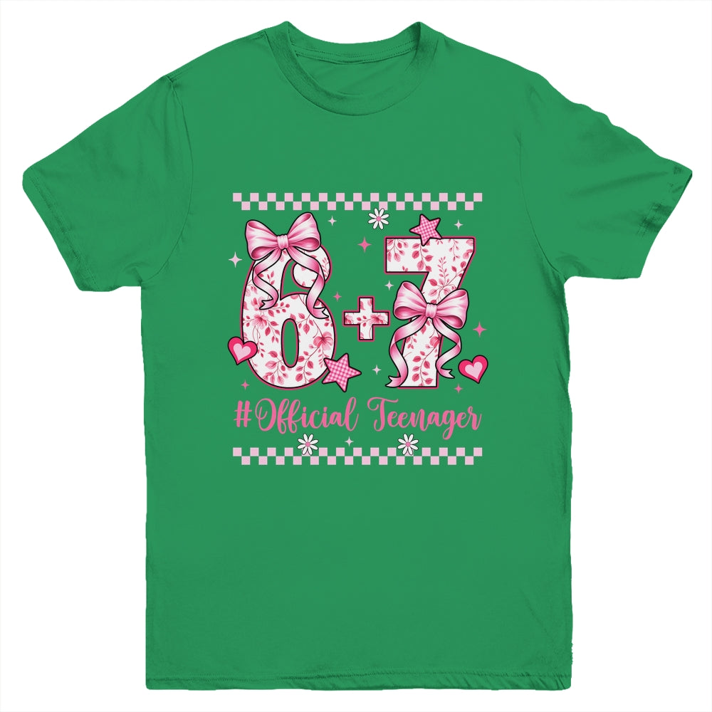 13th Birthday Girls 13 Years Official Teenager Six Seven Youth Shirt | siriusteestore