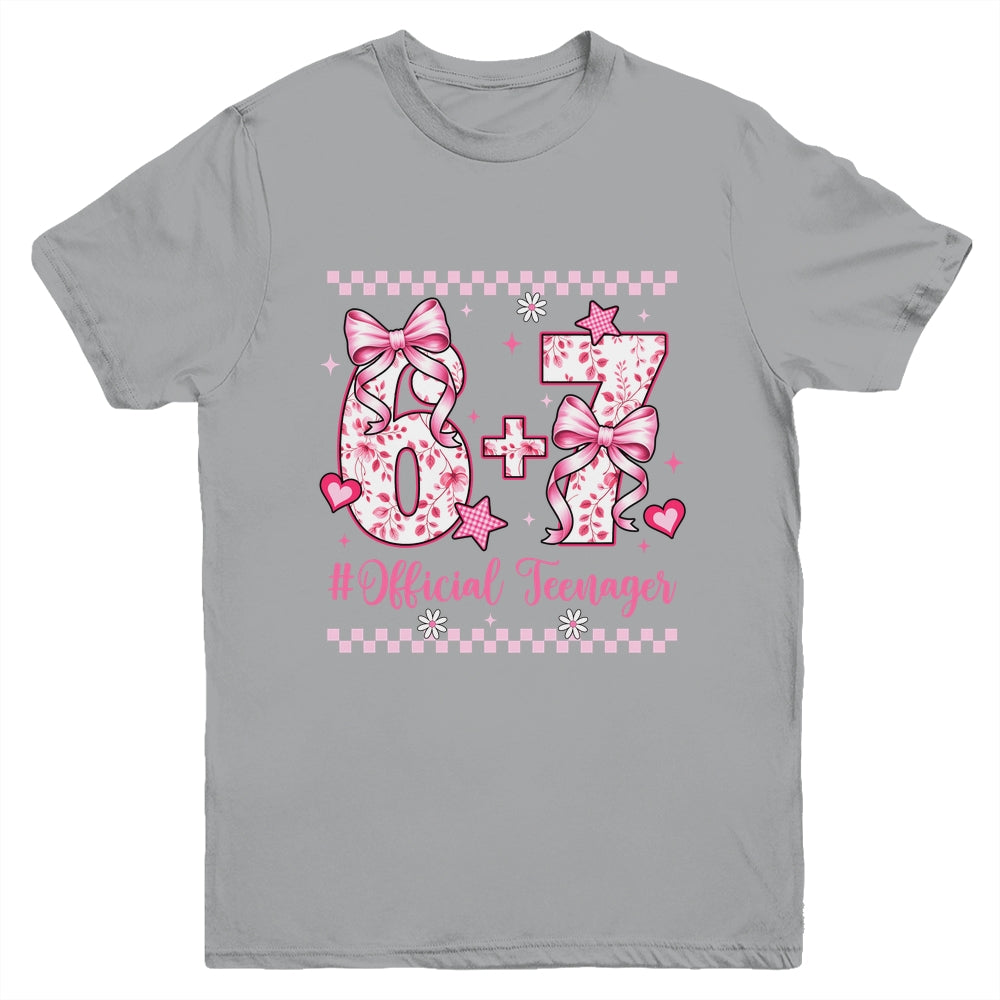 13th Birthday Girls 13 Years Official Teenager Six Seven Youth Shirt | siriusteestore