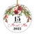 15th Wedding Anniversary 15 Years As Mr & Mrs 2025 Christmas Ornaments Gifts For Couples Husband Wife Holiday Decoration Christmas Tree Ornament | siriusteestore