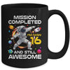 16th Birthday Astronaut 16 Years Old Outer Space Birthday Mug | siriusteestore