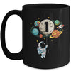 1 Years Old Birthday Boy Astronaut Space 1st Birthday Mug | siriusteestore