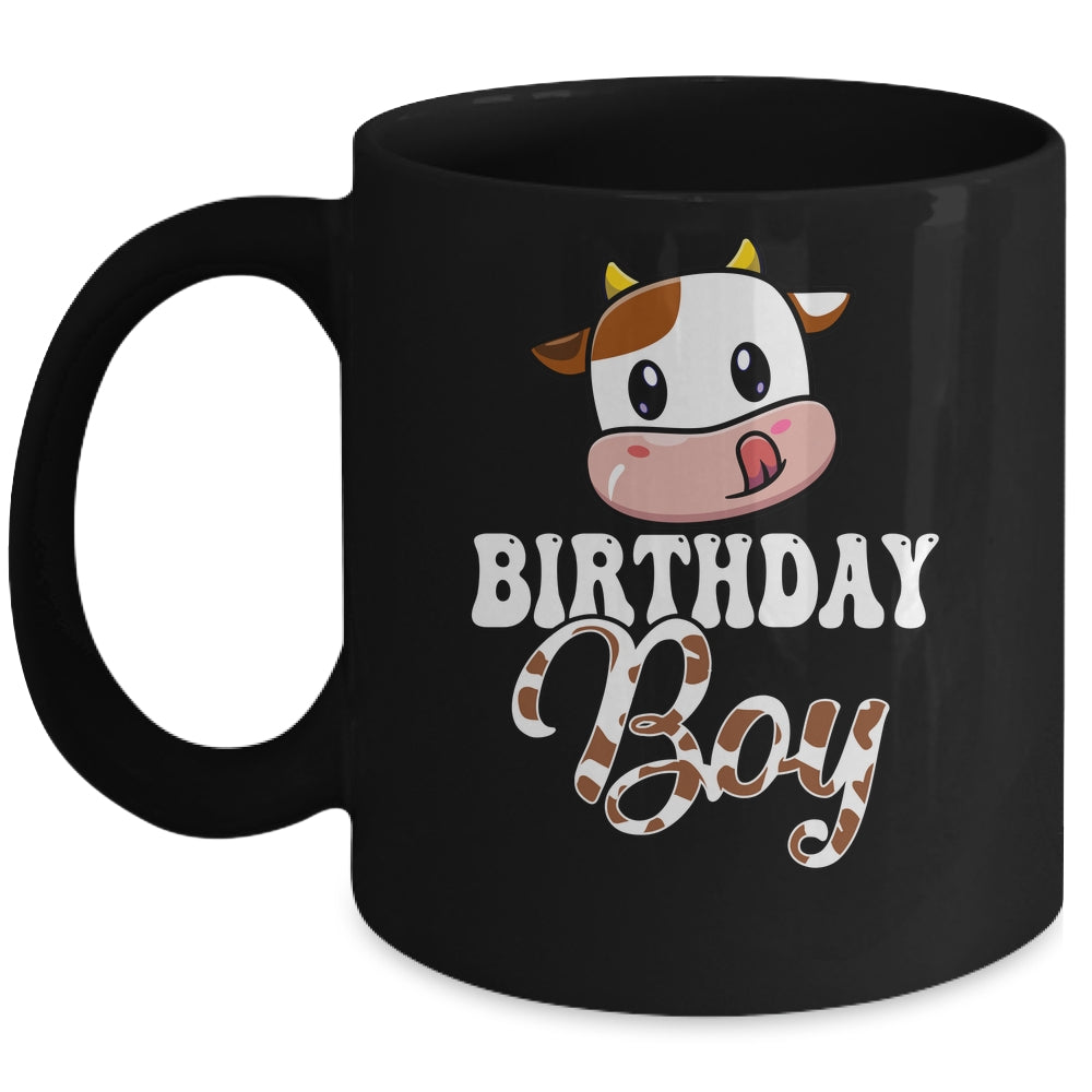 1st 2nd 3rd Cute Cow Birthday Boy Theme Party Farm Mug | siriusteestore